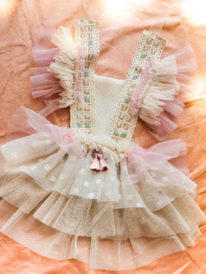Vestido Boho para niñas. sesión smash cake