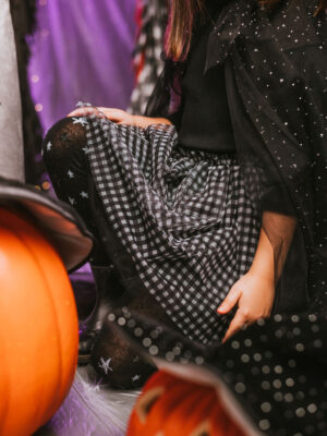 falda cuadros vichy tul